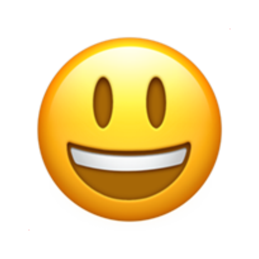 😃, Emoji Rosto sorridente com olhos grandes apple