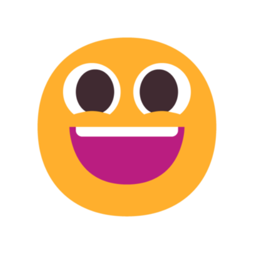 😃, Emoji Rosto sorridente com olhos grandes microsoft