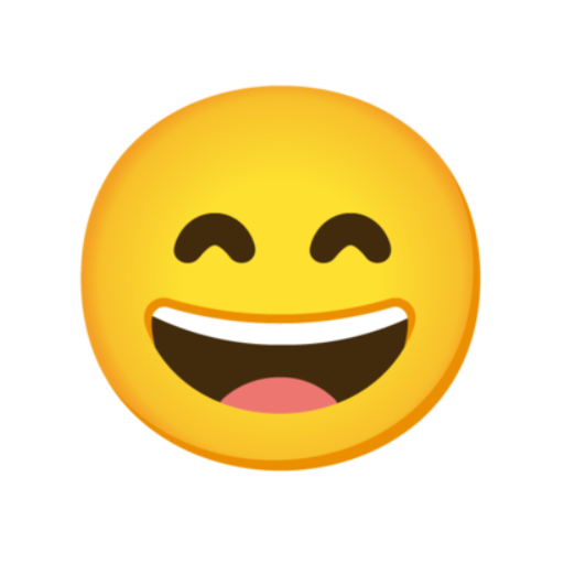 😄, Emoji Rosto sorridente com olhos sorridentes Google