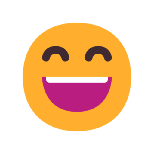 😄, Emoji Rosto sorridente com olhos sorridentes microsoft