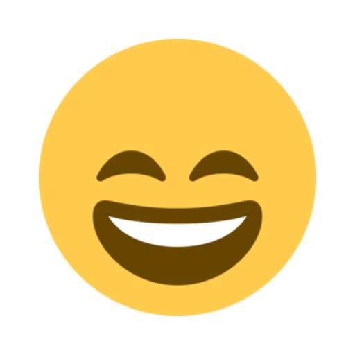 😄, Emoji Rosto sorridente com olhos sorridentes twitter
