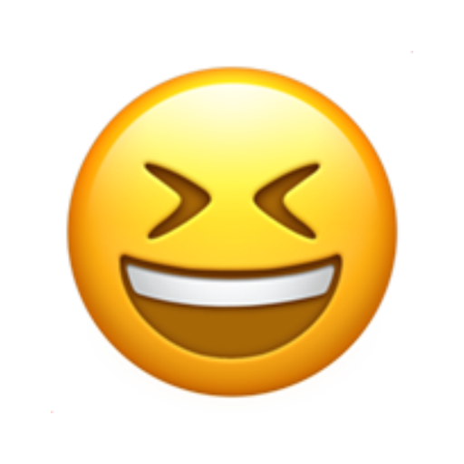 😆, Emoji Rosto sorridente e vesgo apple