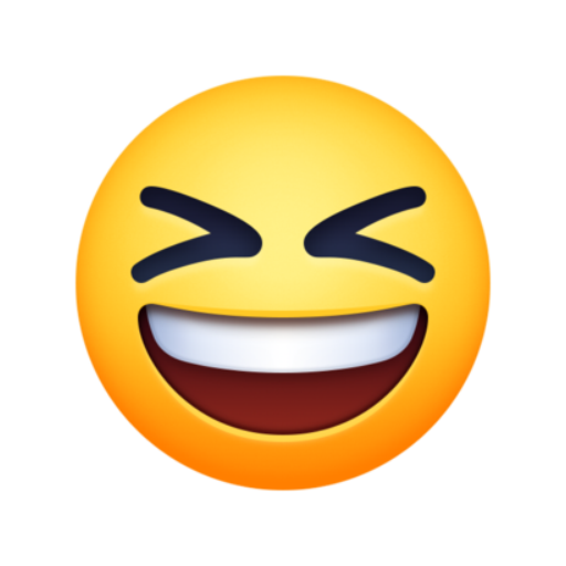 😆, Emoji Rosto sorridente e vesgo facebook