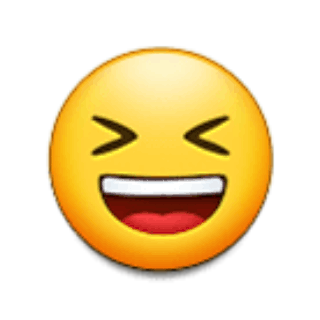 😆, Emoji Rosto sorridente e vesgo samsung