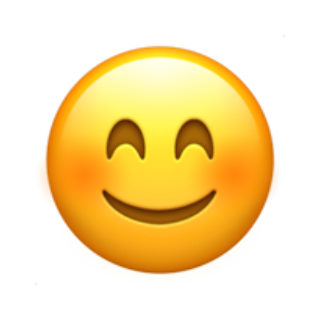 😊 Emoji Rosto sorridente e com olhos sorridentes Apple