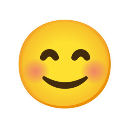 😊 Emoji Rosto sorridente e com olhos sorridentes Google