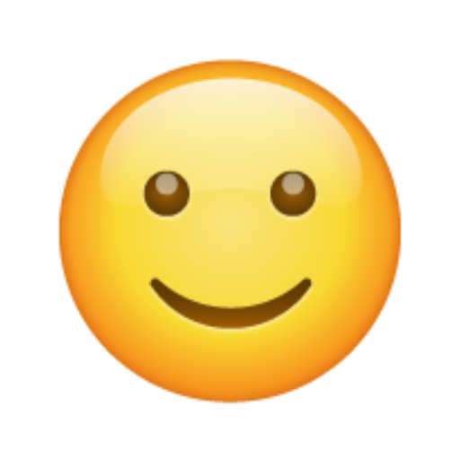🙂, Emoji Rosto ligeiramente sorridente WhatsApp