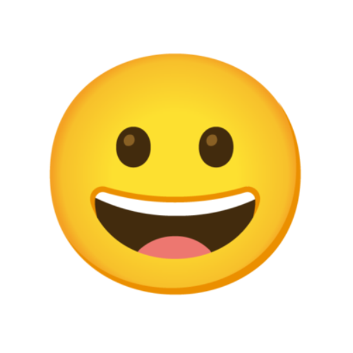 😀, Emoji Rosto sorridente google