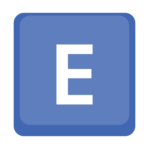 emoji letra E Facebook
