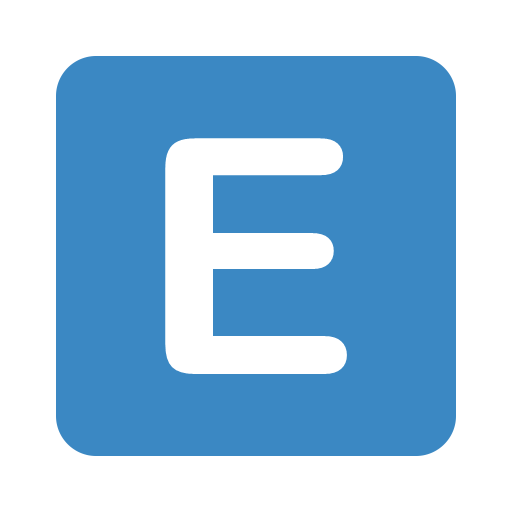 emoji letra E twitter