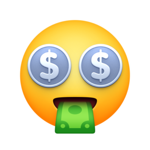 🤑 Emoji Cara de boca de dinheiro FaceBook