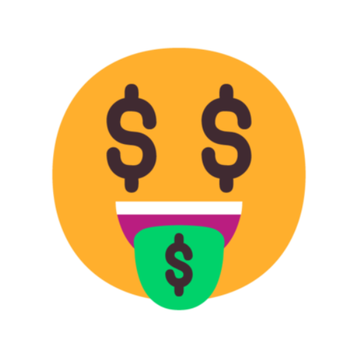 🤑 Emoji Cara de boca de dinheiro Microsoft