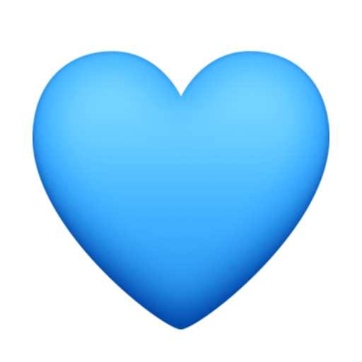 Emoji Blue Heart
