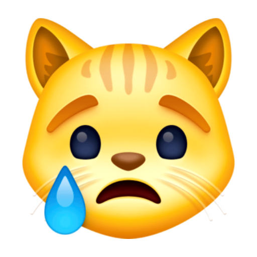 Emoji Crying Cat