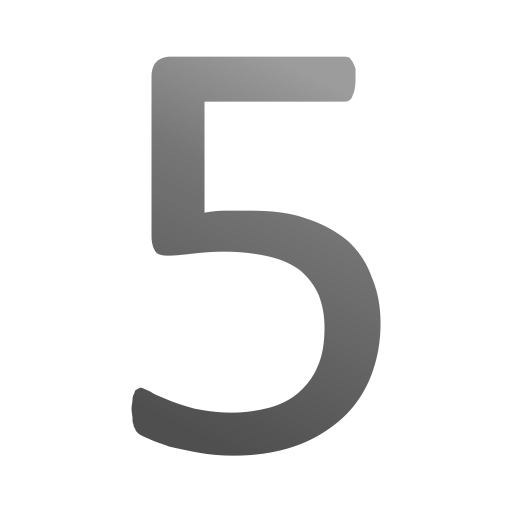 Emoji Dígitos Cinco