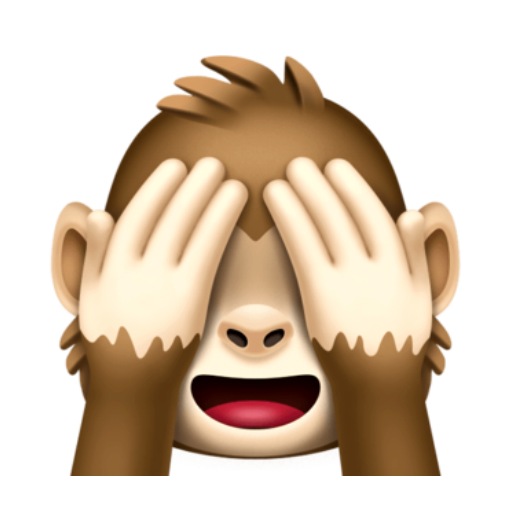 Emoji See-No-Evil Monkey
