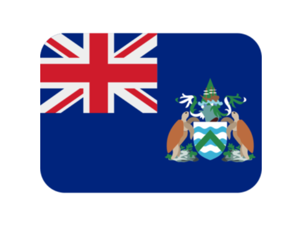 Emoji Bandeira Ilha de Ascensão