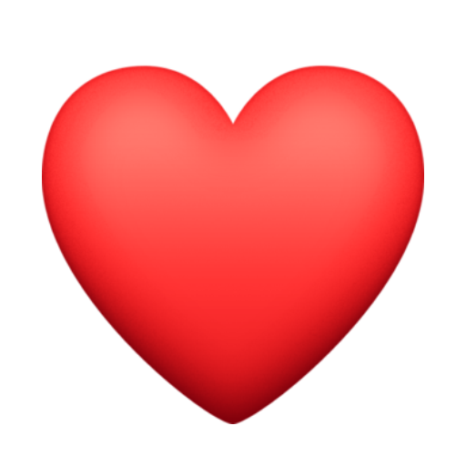 Emoji coração Vermelho