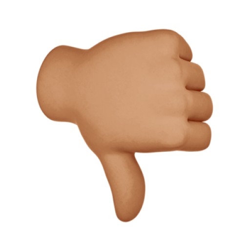 👎🏽 Emoji Polegar Para Baixo Pele Bronzeada - Emojis para Copiar