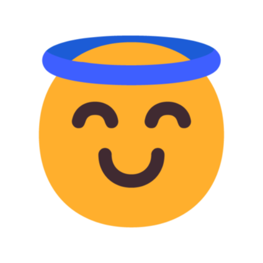 😇 Emoji  sorriso com aureola Microsoft