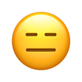 😑 Emoji sem expressão Apple