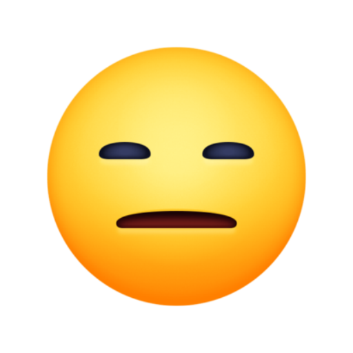 😑 Emoji sem expressão Facebook