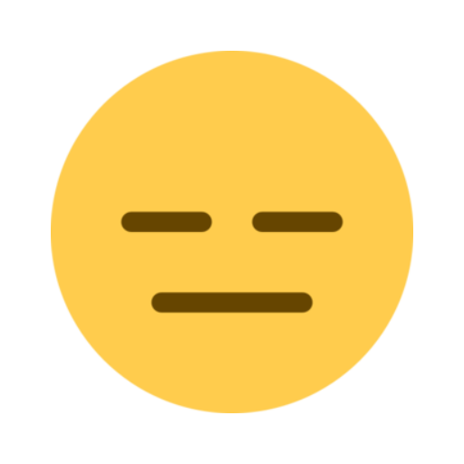 😑 Emoji sem expressão Twitter