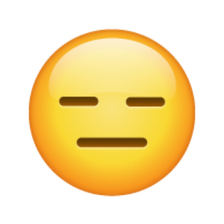 😑 Emoji sem expressão Whatsapp