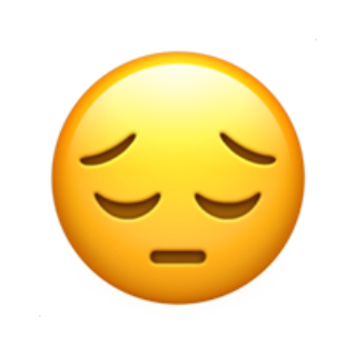 😔 Emoji Deprimido Apple