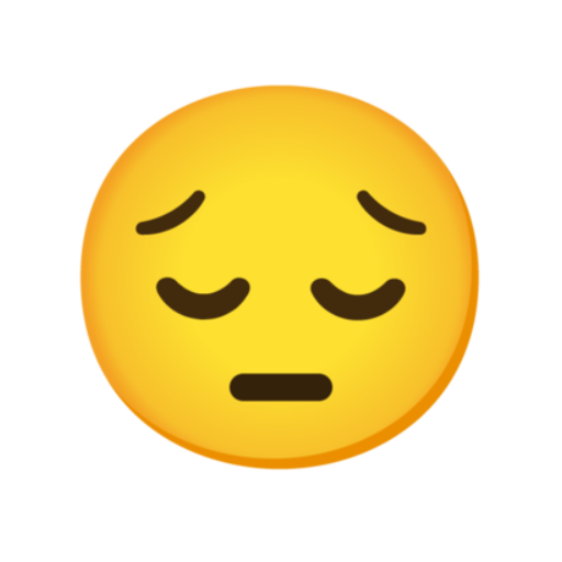 😔 Emoji Deprimido Google