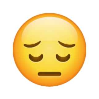 😔 Emoji Deprimido WhatsApp