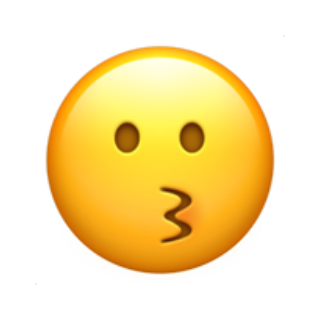 😗 Emoji rosto com beijo Apple