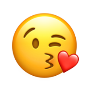 😘 Emoji jogando beijos Apple