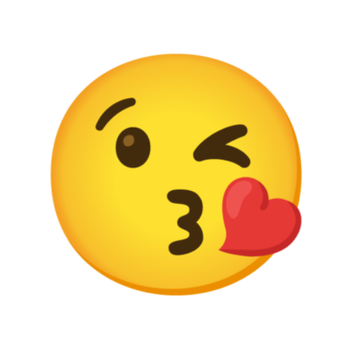 😘 Emoji jogando beijos Google