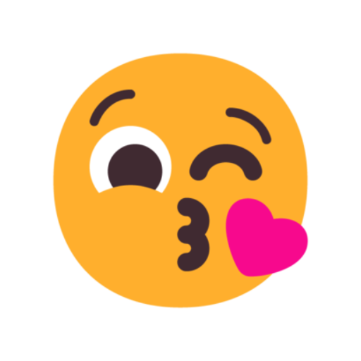 😘 Emoji jogando beijos Microsoft