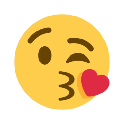 😘 Emoji jogando beijos Twitter