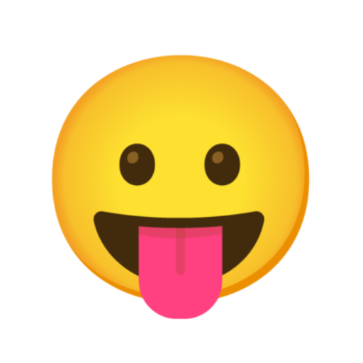 😛 Emoji língua para fora Google