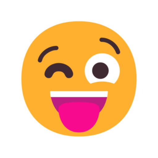 😜 Emoji piscando e mostrando a língua Microsoft