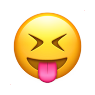 😝 Emoji Rosto semicerrado com a língua Apple