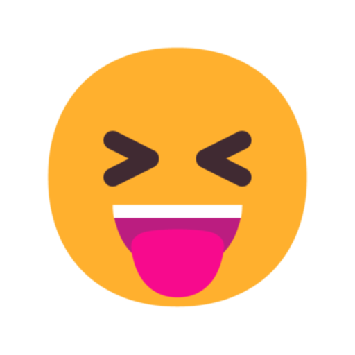 😝 Emoji Rosto semicerrado com a língua Microsoft