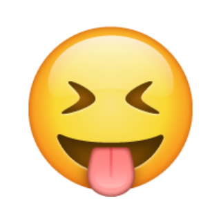 😝 Emoji Rosto semicerrado com a língua WhatsApp