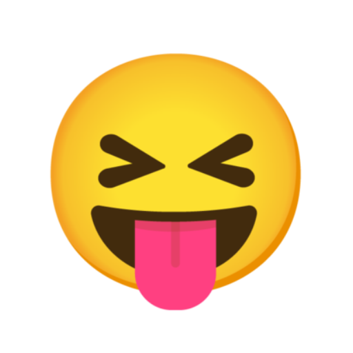 😝 Emoji Rosto semicerrado com a língua google