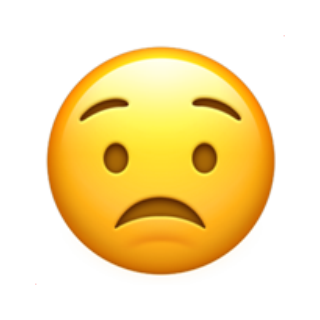 😟 Emoji Preocupado Apple