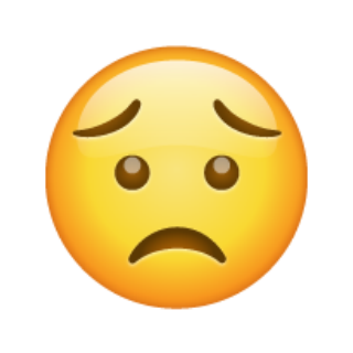 😟 Emoji Preocupado whatsapp