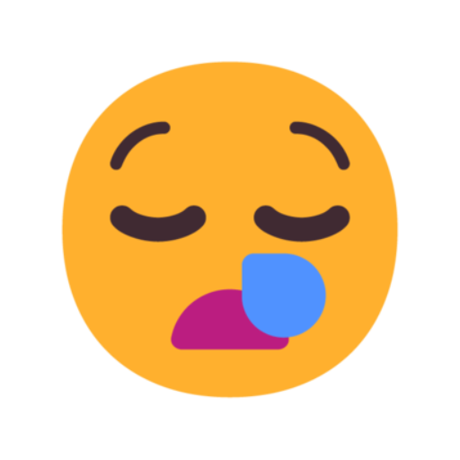 😪 Emoji Cara de Sono Microsoft