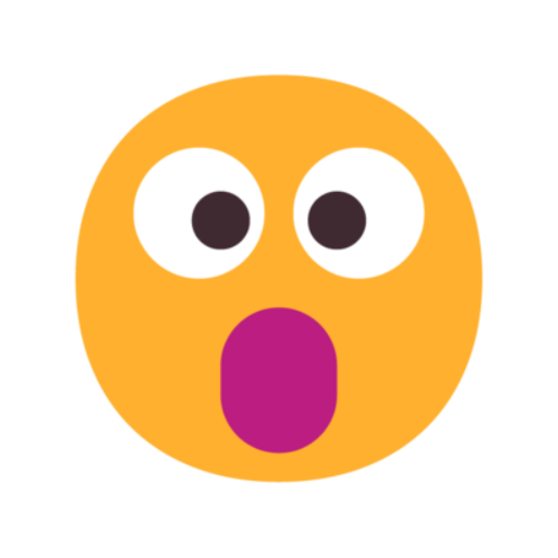 😮 Emoji Rosto com Boca Aberta microsoft
