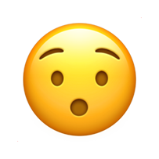 😯 Emoji Rosto Calado apple