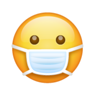 😷 Emoji Rosto com Máscara Whatsapp