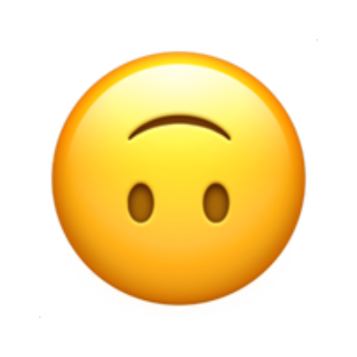 🙃, Emoji Face de cabeça para baixo Apple
