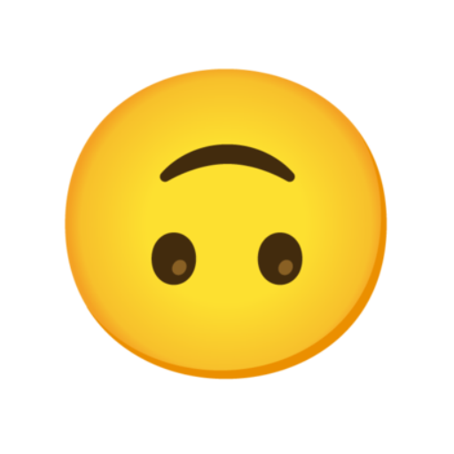 🙃, Emoji Face de cabeça para baixo Google